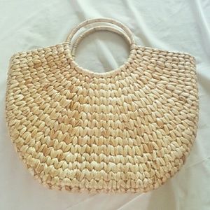 Braided Wicker / Straw Summer Tote